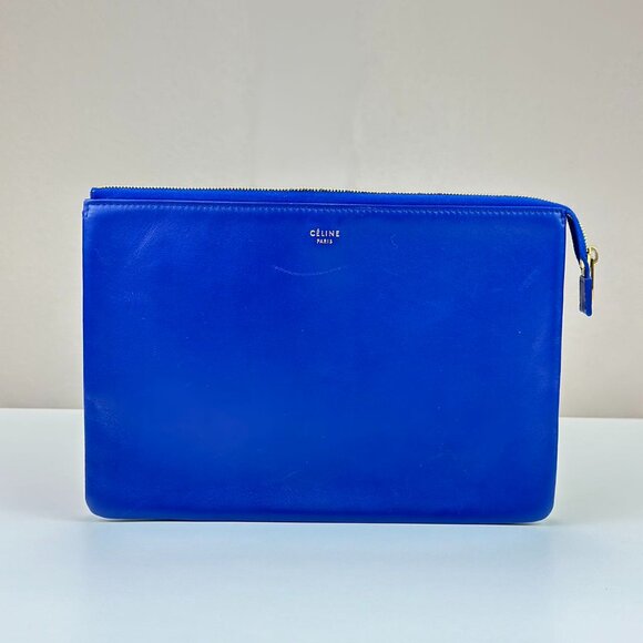 Celine Bi-Color Leather Small Clutch